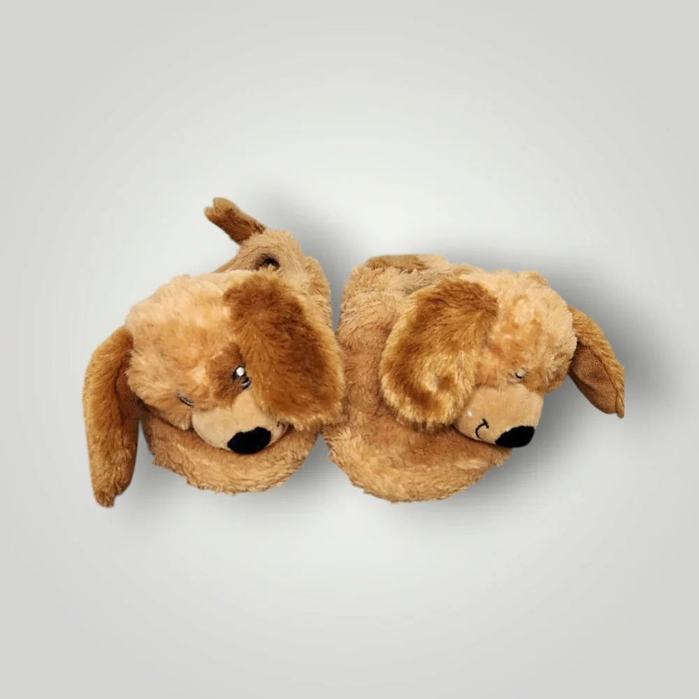 Build A Bear Workshop Puppy Dog Kid Children Slippers Size 12-13